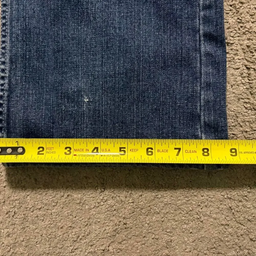Y2k lawman embroidered jeans dark